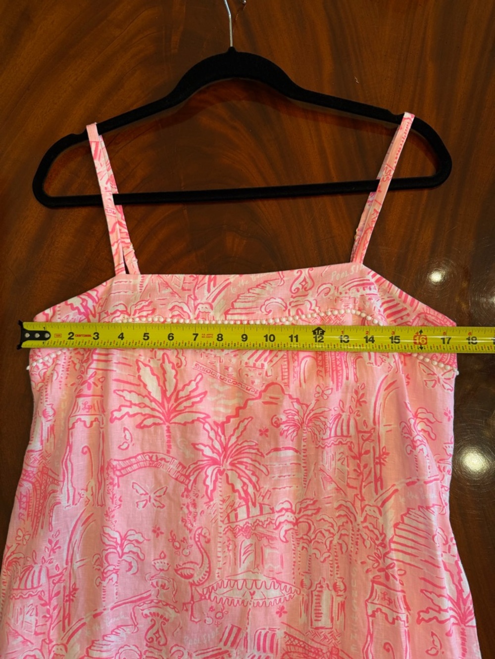 NWT Lilly Pulitzer Rosalie Linen Maxi Dress Penny’s Playground Pink Toile Size 6 - Picture 12 of 16